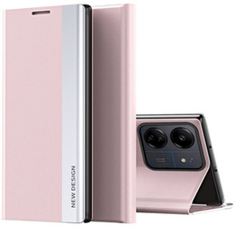 Klopové pouzdro pro Xiaomi Redmi 13C / Poco C65, Side Magnetic, růžové