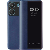 Pouzdro pro Xiaomi Redmi 13C / Poco C65, s klapkou Side View, modré