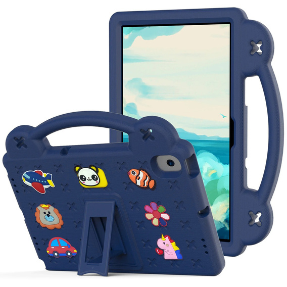 Dětské pouzdro pro Lenovo Tab M10 X505F X605F / Tab P10-X705F/L / Huawei T5 10.1, Cute Patterns, se stojánkem, námořnicky modré