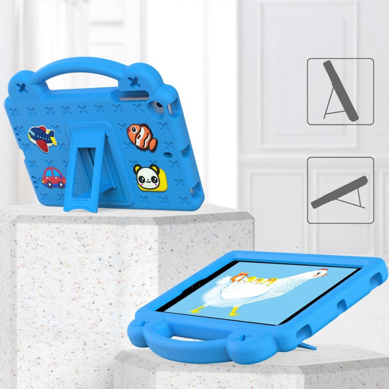 Dětské pouzdro pro iPad mini 7.9" 2019/2015/2014/2013/2012 (5/4/3/2/1 gen.), Cute Patterns, se stojánkem, modré