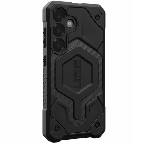 Pouzdro Urban Armor Gear pro Galaxy S25, Monarch Pro MagSafe, carbon černé