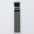 Nylonový řemínek pro Apple Watch 1/2/3/4/5/6/7/8/SE/ULTRA 42/44/45/49 mm, zelený / černý