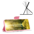 Klopové pouzdro pro Motorola Moto G53 5G / G23 / G13, Wallet, colorful tree, bílé
