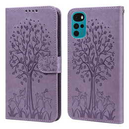 Klopové pouzdro pro Motorola Moto G22, tree, fialové