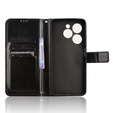 Klopové pouzdro pro Infinix Hot 40i, Crazy Horse Wallet, černé