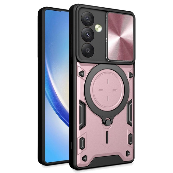Pancéřové pouzdro pro Samsung Galaxy A54 5G, CamShield Slide, růžové rose gold