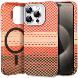 Pouzdro iPhone 15 Pro, Frame Kickstand, pro MagSafe, Sunset Orange