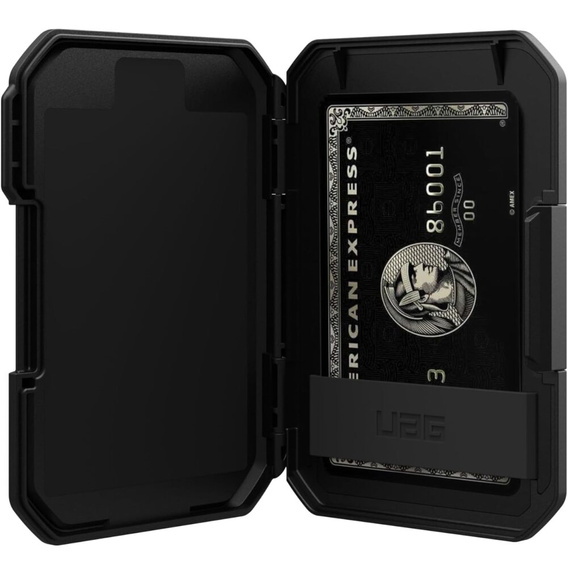 Urban Armor Gear Wallet MagSafe pro iPhone, stříbrná
