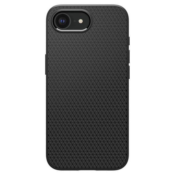 Pouzdro Spigen pro iPhone 16E, Liquid Air, černé + 9H tvrzené sklo