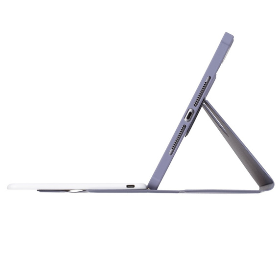 Pouzdro s klávesnicí pro iPad 11" 2025 A16 (11 gen.) / iPad 10.9" 2022 (10 gen.), Rotary 360° Leather, fialové
