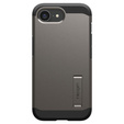 Pouzdro Spigen pro iPhone 16E, Tough Armor Mag MagSafe, šedé + 9H tvrzené sklo