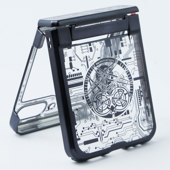 Pouzdro pro Samsung Galaxy Z Flip 5 5G, Mechanical Legend, černé