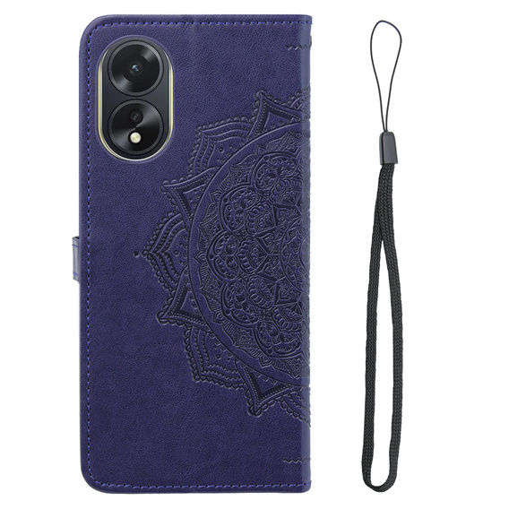 Klopové pouzdro pro Oppo A38 4G / Oppo A18 4G, Mandala, fialové