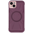 Pouzdro pro iPhone 15 Plus, ERBORD Armor Mag, kaštanové