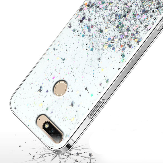 Pouzdro pro Huawei Y7 2018/Enjoy 8, Glittery, průhledné