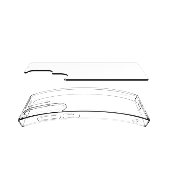 Pouzdro Spigen pro Samsung Galaxy S25 Ultra, Ultra Hybrid, průhledné + 9H tvrzené sklo