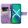 Klopové pouzdro pro Infinix Note 30 Pro 4G, Butterfly, fialové