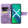 Klopové pouzdro pro Infinix Note 30 VIP, Butterfly, fialové