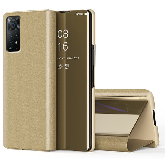 Pouzdro pro Xiaomi Redmi Note 11 Pro 4G / 5G, Clear View, zlaté