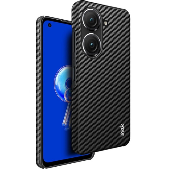 Pouzdro IMAK pro Asus Zenfone 9 5G / 10 5G, Ruiyi Series Case Carbon, černé