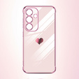Pouzdro pro Samsung Galaxy S25 FE, Electro heart, růžové rose gold