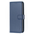 Klopové pouzdro pro Samsung Galaxy A25 5G, BINFEN Wallet, modré + 9H sklo 