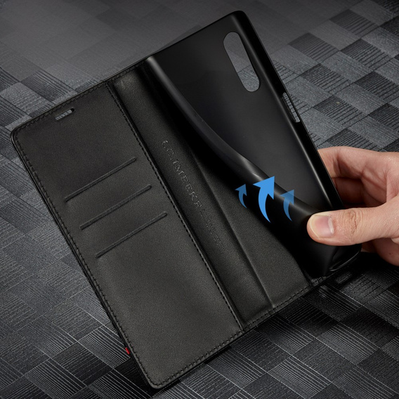 Flipové pouzdro pro Samsung Galaxy A36, Carbon LC.IMEEKE, černé