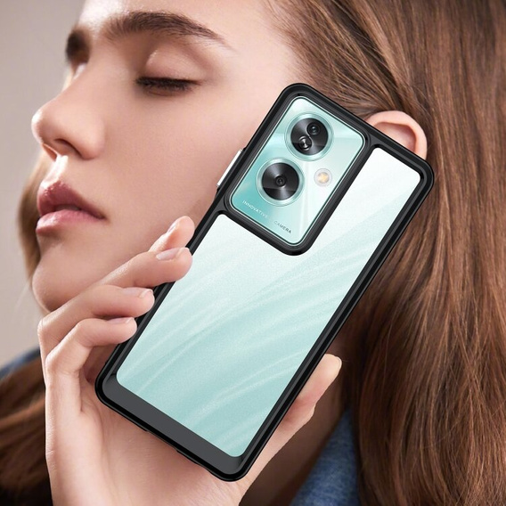 Pouzdro pro Oppo A79 5G, Fusion Hybrid, transparentní / černé