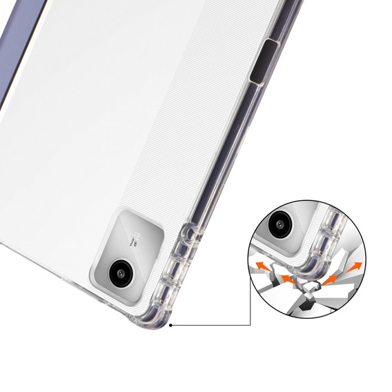 Pouzdro pro Lenovo Tab M11, Smartcase Hybrid, se slotem na stylus, fialové