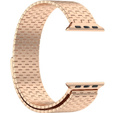Ocelový náramek pro Apple Watch 1/2/3/4/5/6/7/8/SE/ULTRA 42/44/45/49 MM - růžový rose gold