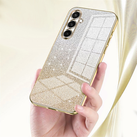 Pouzdro Glitter Case CamShield pro Samsung Galaxy A57 5G, zlaté