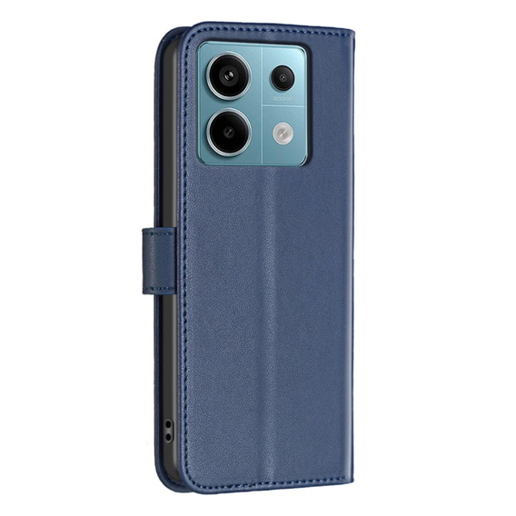 Klopové pouzdro pro Xiaomi Redmi Note 13 Pro 4G / Xiaomi Redmi Note 14S / Xiaomi Poco M6 Pro 4G, BINFEN Wallet, modré