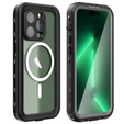 Vodotěsné pouzdro pro iPhone 14 Pro Max, Redpepper, pro MagSafe, černé