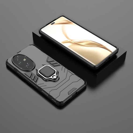 Pouzdro pro Honor 200 Pro 5G, Kickstand Ring, černé