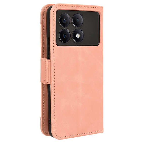 Klopové pouzdro pro Xiaomi Poco F6 Pro, Card Slot, růžové