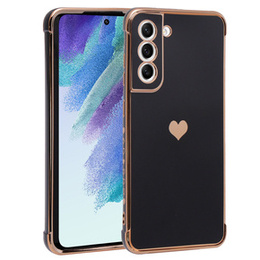 Pouzdro pro Samsung Galaxy S21 FE, Electro heart, černé