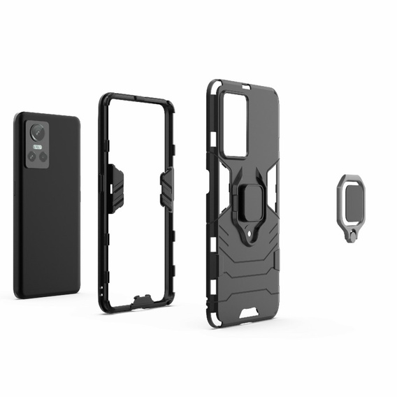 Pouzdro pro Realme GT Neo 3, Kickstand Ring, černé