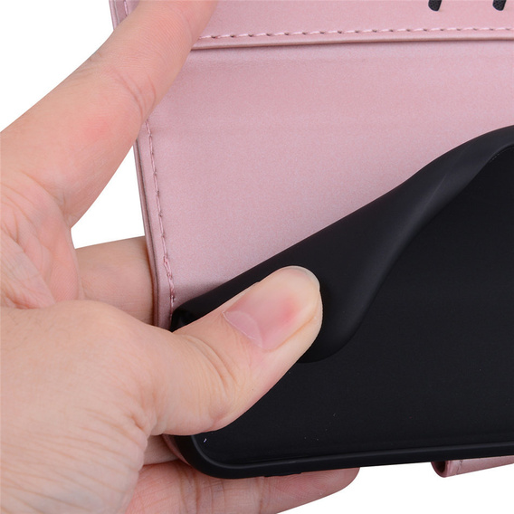 Klopové pouzdro pro Motorola Moto G22, Wallet Bunny, růžové