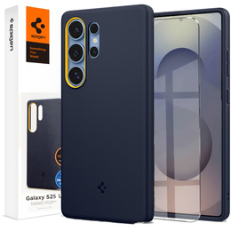 Spigen pouzdro pro Samsung Galaxy S25 Ultra, Nano Pop MagSafe, námořnicky modré + tvrzené sklo 9H