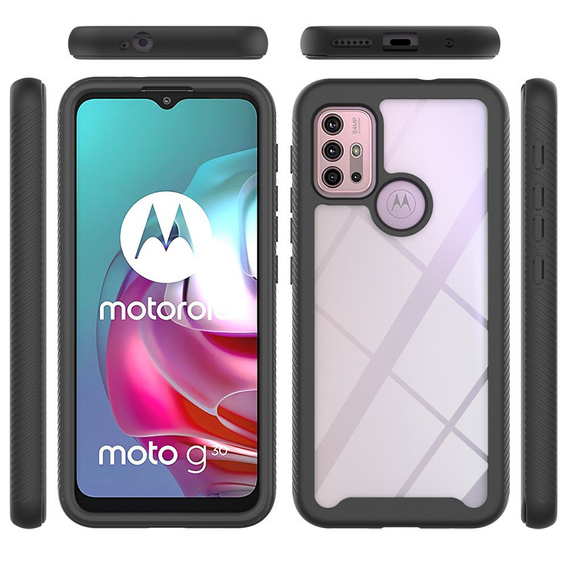 Pouzdro pro Motorola Moto G10 / G20 / G30, Shockproof, s fólií, modré