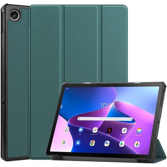 Pouzdro pro Lenovo Tab M10 Plus 10.6 Gen 3 TB-125F TB-128F, Smartcase, zelené