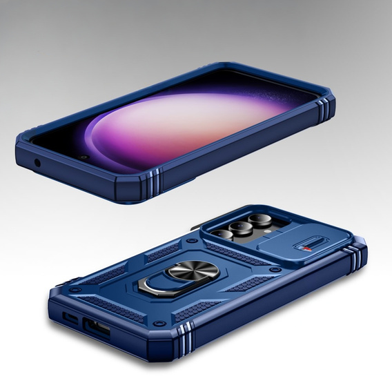 Pouzdro pro Samsung Galaxy S23 FE, CamShield Slide, modré