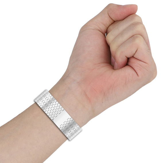 Ocelový náramek pro Apple Watch 1/2/3/4/5/6/7/8/SE/ULTRA 42/44/45/49 MM - stříbrný