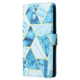 Klopové pouzdro pro Xiaomi Redmi Note 13 Pro 4G / Xiaomi Redmi Note 14S / Xiaomi Poco M6 Pro 4G, Wallet, Marble modré