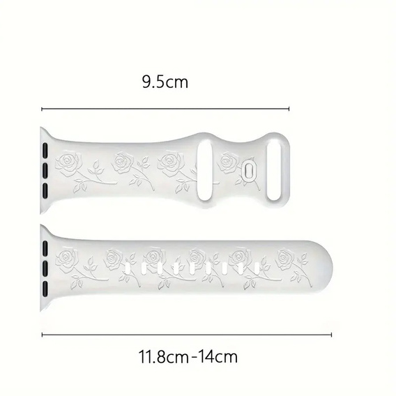 Silikonový řemínek pro Apple Watch 1/2/3/4/5/6/7/8/9/SE 38/40/41/mm