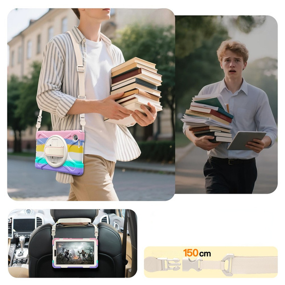 Pevné pouzdro s podstavcem a ramenním popruhem pro Lenovo Tab One