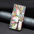 Klopové pouzdro pro Samsung Galaxy M34, Wallet, tree of life, bílé