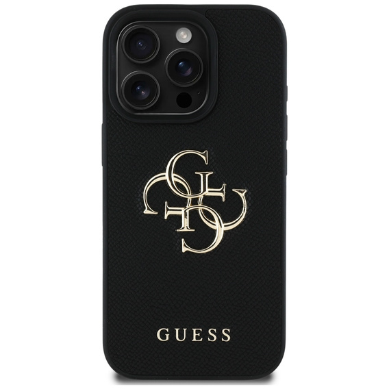 Pouzdro GUESS Grained Big 4G and Classic Logo pro iPhone 16 Pro