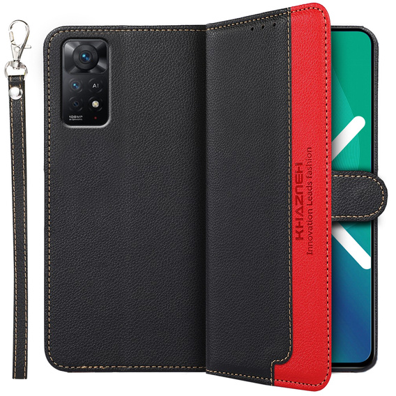 Flipové pouzdro pro Xiaomi Redmi Note 11 Pro 4G/5G, KHAZNEH RFID, modré