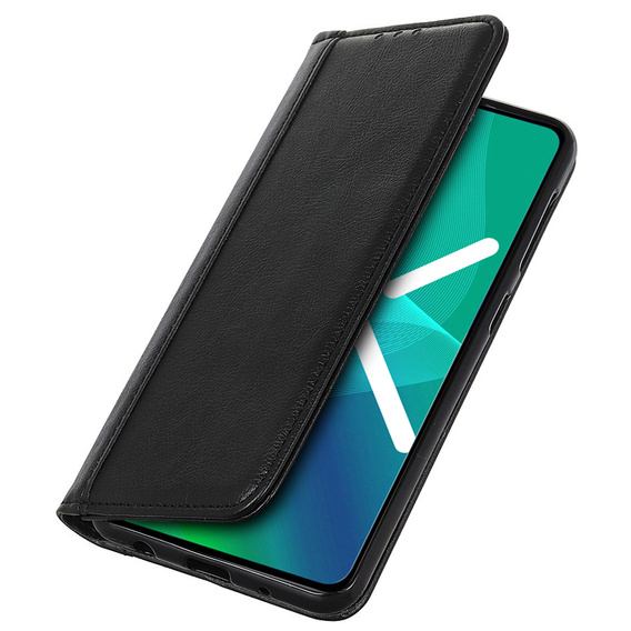 Pouzdro pro Samsung Galaxy S22+ Plus 5G, Wallet Litchi Leather, černé